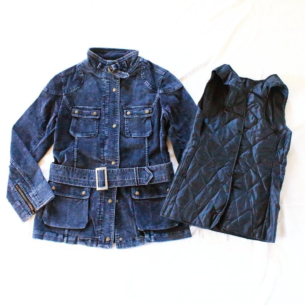NWT Women's Corduroy Jacket with vest 2 pieces set